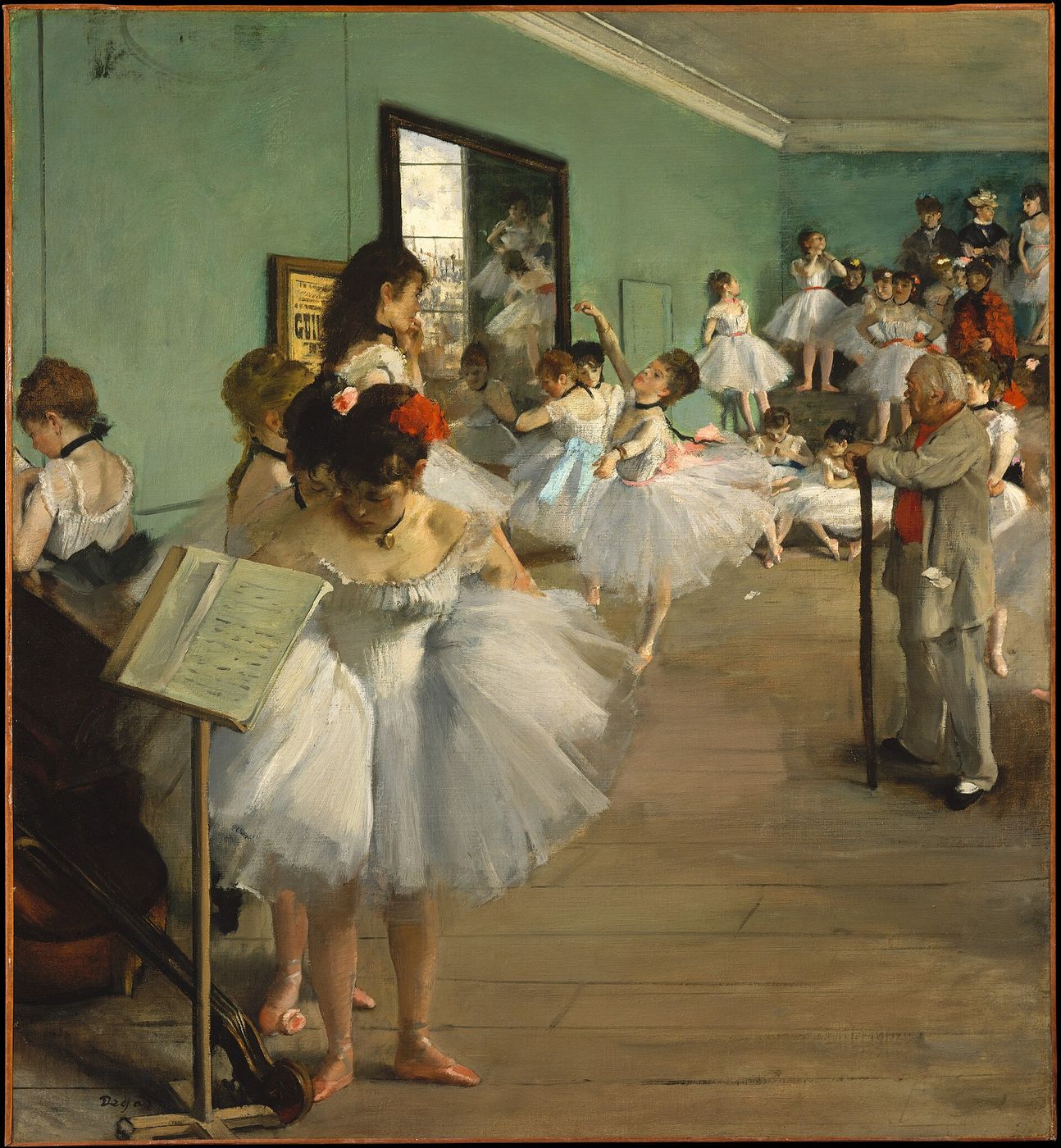 Degas — the dance class, discipline inside movement